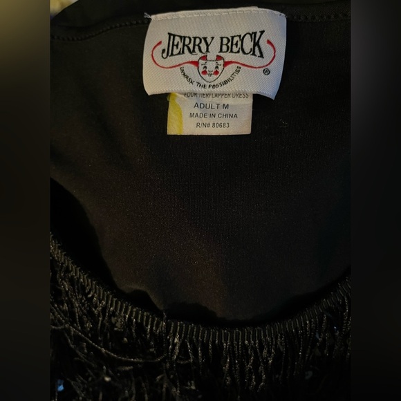 Black Sequin Fringe dress vintage Gatsby dress fringe sequence stampede western - Picture 11 of 11